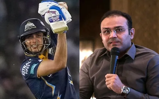 Shubman Gill and Virender Sehwag (Source - Twitter)