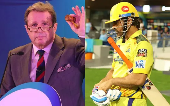 Richard Madley and MS Dhoni (Source - Twitter)