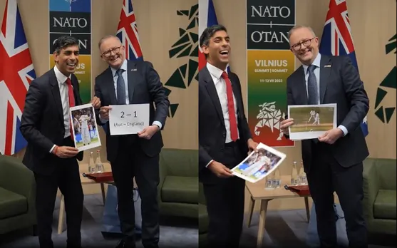 'Inka apna alag hi chal rha hai' - Fans enjoy banter between England and Australia Prime Ministers during Ashes 2023