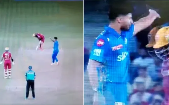 Arshad Khan bursting out at umpire (Source - Twitter)