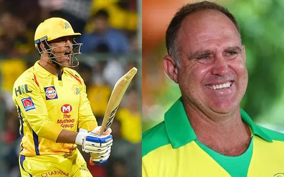 MS Dhoni and Matthew Hayden (Source - Twitter)