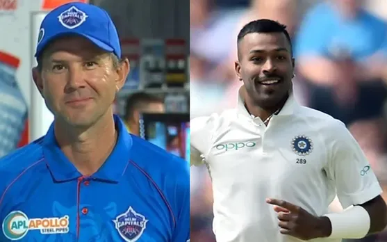 Ricky Ponting and Hardik Pandya (Source - Twitter)
