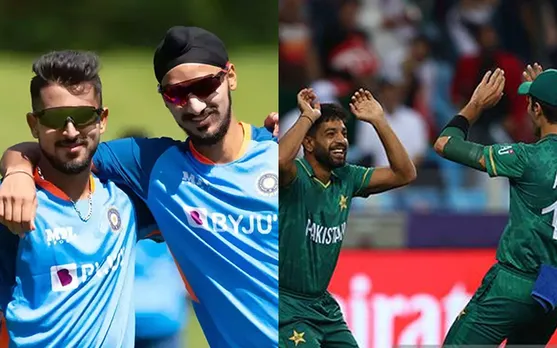 Indian and Pakistan cricketers (Source - Twitter)