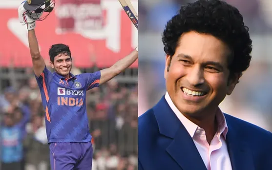 Shubman Gill and Sachin Tendulkar