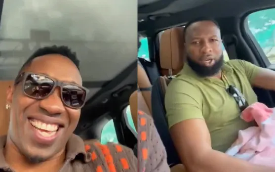 Dwayne Bravo and Kieron Pollard (Source - Twitter)