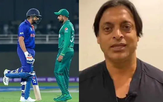 Rohit Sharma, Babar Azam and Shoaib Akhtar (Source - Twitter)