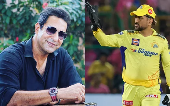 Wasim Akram and MSD