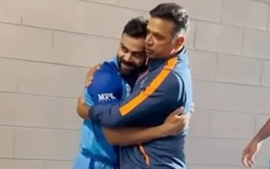 Virat Kohli and Rahul Dravid (Source - Twitter)