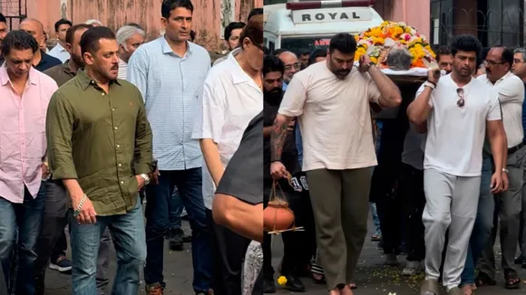 Salman Khan Pankaj Dheer Funeral