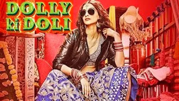 Sonam Kapoor Rocks Sneakers, Choli And A Leather Jacket In 'Dolly Ki Doli'