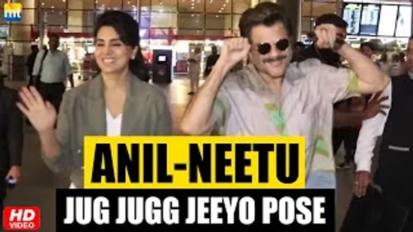 Anil Kapoor Does Jugjugg Jeeyo Pose As Neetu Kapoor Watches Him