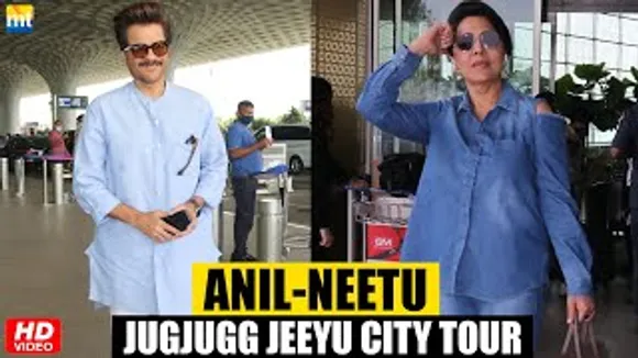 Anil Kapoor And Neetu Kapoor Leave For 'Jugjugg Jeeyo' City Tour Across Indian Cities