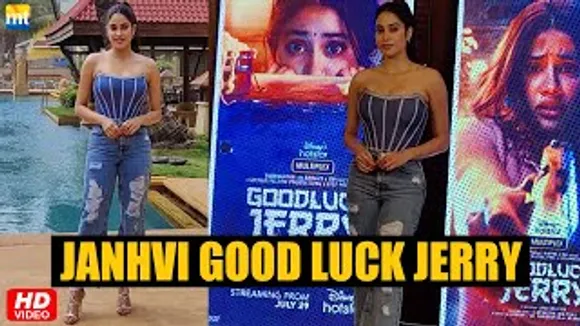 Janhvi Kapoor Looks Stunning In Denim Look Ahead Of Her Film 'Good Luck Jerry' Trailer Launch