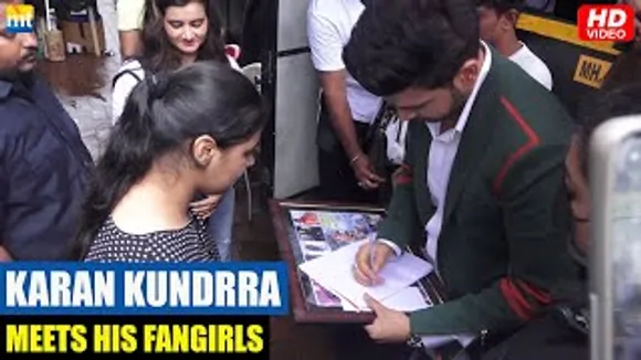 Karan Kundrra Meets Fangirls Who Travelled All The Way From Rajasthan To Film City