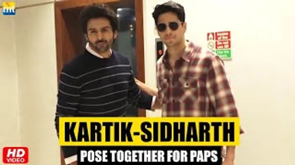 Kartik Aaryan & Sidharth Malhotra Pose Together At T-Series; Are They Coming Together On Screen?