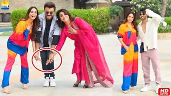 Kiara Advani & Neetu Kapoor Touch Anil Kapoor's Feet In Public Along With Varun Dhawan During 'Jugjugg Jeeyo' Promotions