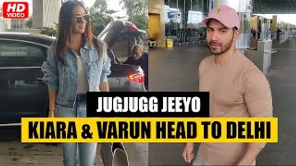 Kiara Advani & Varun Dhawan Head To Delhi For 'Jugjugg Jeeyo' Promotions