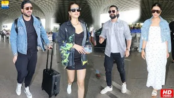 Gorgeous Kriti Sanon, Parineeti Chopra & Handsome Hunk Aftab Shivdasani, Aly Goni At Airport