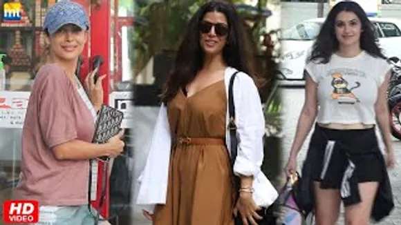Malaika Arora At Salon; Nimrat Kaur At Maddock's Office For New Project; Khuda Haafiz 2 Shivaleeka Oberoi At Andheri