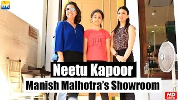 Neetu Kapoor, Riddhima Kapoor & Samara Sahni At Manish Malhotra's Showroom To Buying Designer Clothes