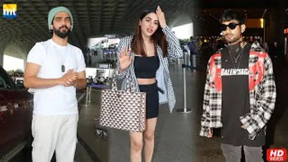 Nikki Tamboli Rush To Catch Flight, Prateik Urgues Paps To Wear Mask, Amaal Mallik At Airport