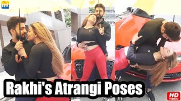 Rakhi Sawant's Atrangi Poses And Dance On Road With Her Boyfriend Aadil Khan