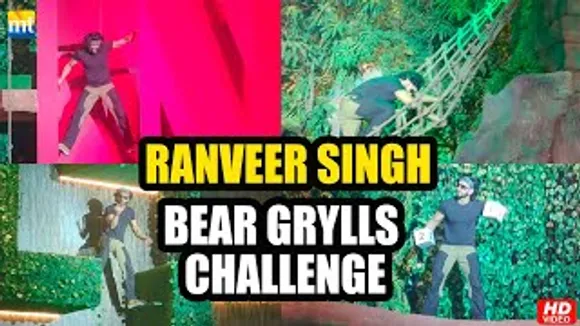 Ranveer Singh Performs Live Challenge Given By Bear Grylls In 3 Mins