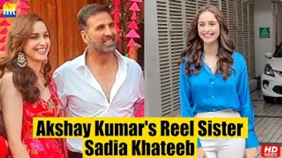 Akshay Kumar's Onscreen Sister From 'Raksha Bandhan', Sadia Khateeb Looks Gorgeous In Blue-White Formals
