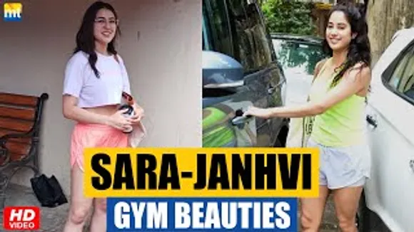 Gym Beauties Sara Ali Khan & Janhvi Kapoor Show True Fitness Goals