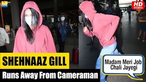 Shehnaaz Gill Hides Face, Runs Away, Cameraman Feels Worried About His Job Now