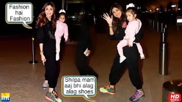 Shilpa Shetty's Unique Shoes Grab Eyeballs, Off To 1 Month Vacation With Shamita Shetty & Raj Kundra