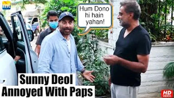 Sunny Deol Annoyed With Paps As He Poses With 'CHUP' Director R Balki