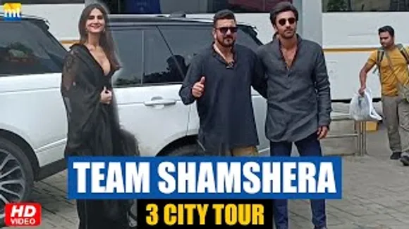 Ranbir Kapoor, Sanjay Dutt & Glamours Vaani Kapoor Leave For 'Shamshera' 3 City Tour