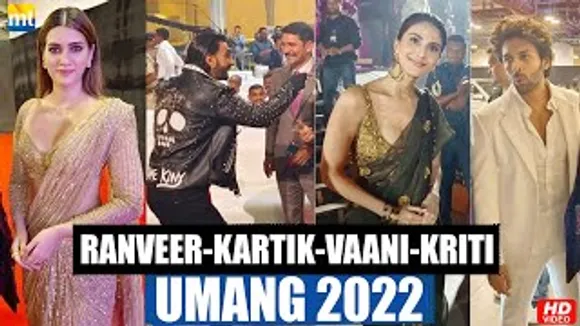Ranveer Singh, Kartik Aaryan, Kriti Sanon, Vaani Kapoor, Jeetendra, Bharti Singh At UMANG 2022