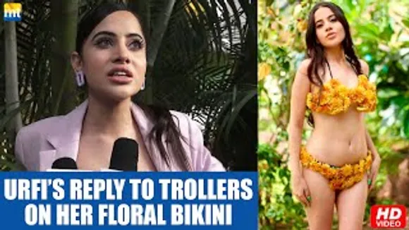 Urfi Javed Reacts On Trollers For Wearing Flower Bikini Without Any Artificial Clothes