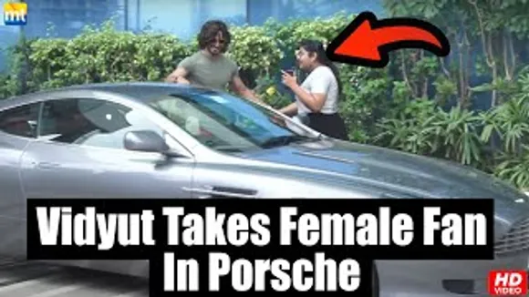 Vidyut Jammwal Takes A Female Fan On A Drive In His Porsche Car