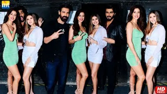 Disha Patani in Bodycon dress, Tara Sutaria in white, Arjun Kapoor & John Abraham At Ek Villain Returns promotion