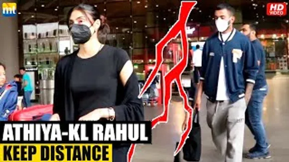Athiya Shetty Keeps Distance From Injured BF KL Rahul As They Return Post His Knee Surgery