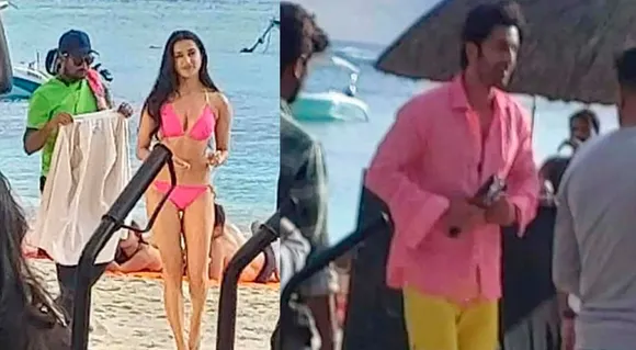 Shraddha Kapoor Sizzles In A Pink Bikini On The Sets Of Ranbir Kapoor & Luv Ranjan's Untitled Rom-Com In Spain
