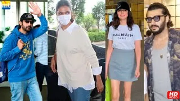 Deepika Padukone looks snazzy, Shehzada Boy Kartik Aaryan, Divya Khosla Kumar looking comfy & chic, Arjun Kapoor At Airport