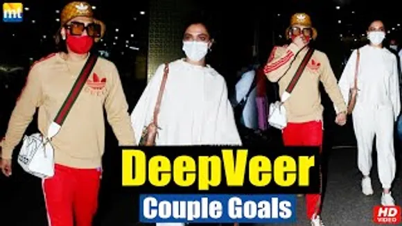 Deepika Padukone & Ranveer Singh Walk Hand-In-Hand As They Return From Birthday Celebration