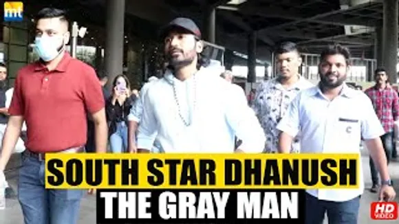 South Superstar Dhanush arrives in Mumbai for The Gray Man premiere with Russo Brothers