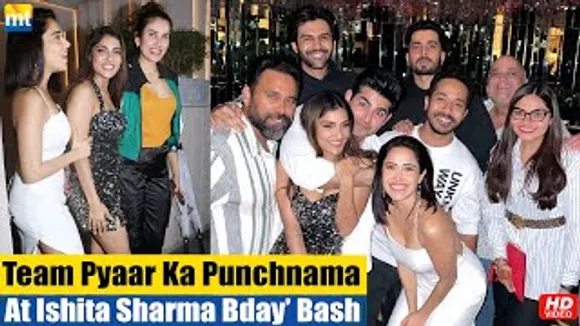 Team Pyaar Ka Punchnama, Kartik Aaryan, Nushrratt Bharuccha, Sonnalli Seygall And Others At Ishita Raj Sharma Birthday Bash
