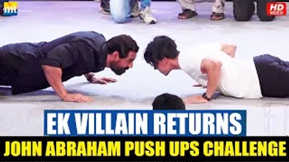 John Abraham Defeats A College Student In Push Ups Challenge During 'Ek Villain Returns' Promotions