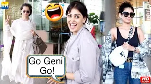 Kangana Ranaut In White Ethnic Look, 'Go Geni Go' Pap Says To Genelia, Aakanksha Singh At Airport