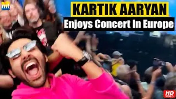 Kartik Aaryan Enjoys 'The Rolling Stones' Concert In Europe With 'Bhool Bhulaiyaa 2' Team