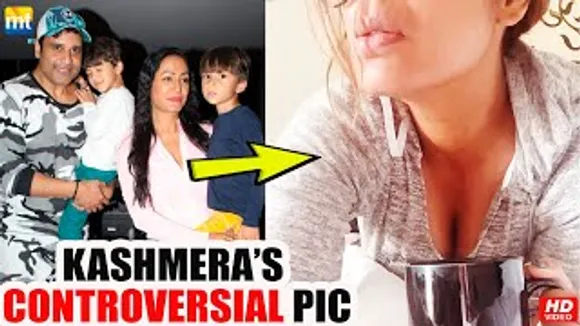 After Posting A Bold Controversial Pic, Kashmera Shah Makes A Public Appearance With Hubby Krushna Abhishek