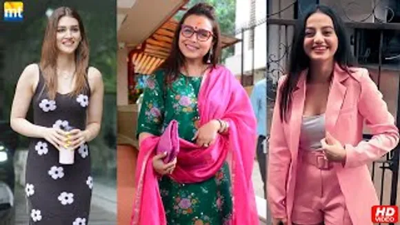 Kriti Sanon in Floral dress, Rani Mukerji Visits Siddhi Vinayak temple, Classy Helly Shah at Bandra