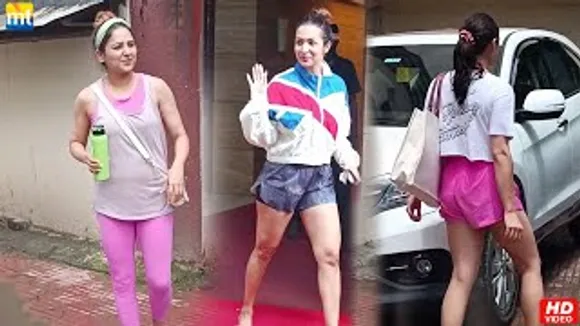 Malaika Arora, Sara Ali Khan in Yoga Shorts, Neeti Mohan in Full Pants post Fitness Session