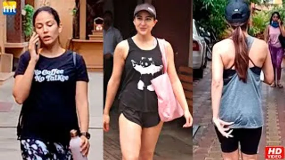 Fitness Freak Malaika Arora, Sara Ali Khan & Mira Rajput post workout session